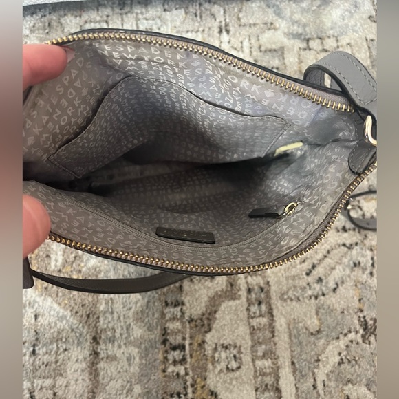 Kate Spade Grey Leather Crossbody - Picture 3 of 4